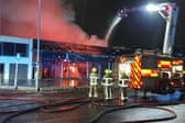 The scene of the fire in Bradford Road, Batley