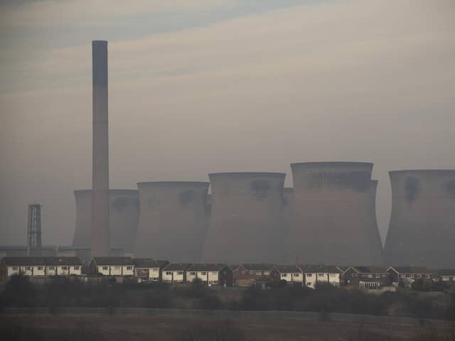 FERRYBRIDGE, ENGLAND - FEBRUARY 06:  Houses stand under the cooling towers of Ferrybridge Power Station on February 6, 2017 in Ferrybridge, United Kingdom. The former coal-fired power station in West Yorkshire officially closed in 2016, after 50 years in service. Much of the North East of the United Kingdon voted to leave the European Union including Sunderland, Gateshead, Darlington, Durham, Hartlepool, Middlesbrough, Stockton, Redcar and Cleveland, North Tyneside and South Tyneside, and Northumberland. Newcastle was the only borough to vote to remain, though by a narrow margin, which was likely due to its large student population and dependency on EU funding.  (Photo by Dan Kitwood/Getty Images)