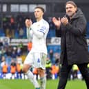 Captain Ethan Ampadu and manager Daniel Farke at the end of the disappointing finish to the regular season at Elland Road.