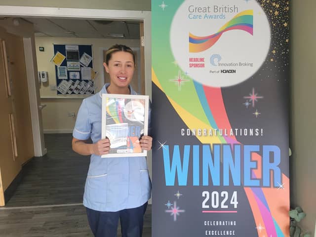 Jade Smethurst won the Dignity in Care Award at this year’s Great British Care Awards' Grand Final.