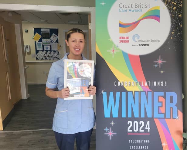 Jade Smethurst won the Dignity in Care Award at this year’s Great British Care Awards' Grand Final.
