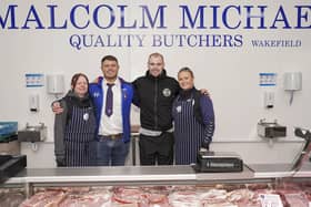 Paula Galli, Marcus Leary, Keiran Martin and Rachel Leary at the opening of Malcolm Michael butchers in The Ridings. Picture Scott Merrylees