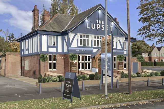 An artist's impression of what The Lupset will look when the renovations are complete.