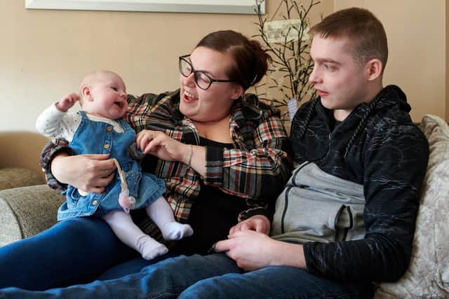Shared Lives Carer Holly King with daughter Maddison and service user Luke.