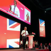 Sir Keir Starmer delivers the leader's speech at the Labour Party Conference. Photo: Getty Images