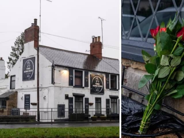 Flowers have now been laid on a bench outside the pub, with residents leaving tributes to the baby. (National World)