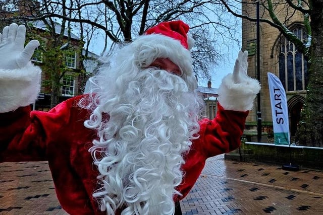 Over 100 Santa’s took to the streets of Wakefield on Sunday morning to kick-start Christmas and raise vital funds to support Wakefield Hospice.