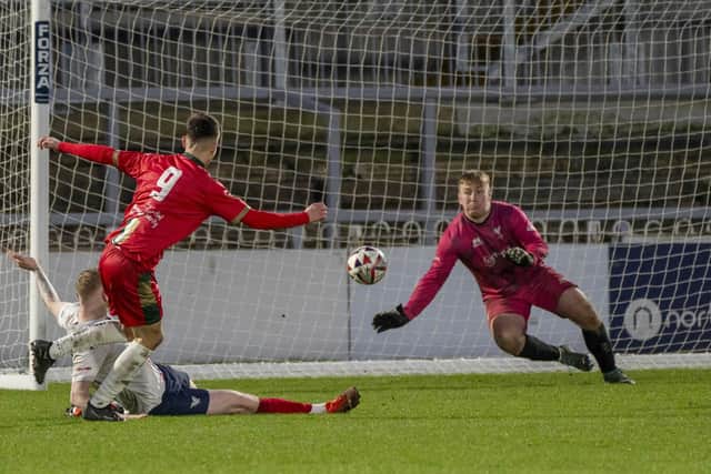 Goalkeeper Henry Kendrick has to come to Wakefield AFC's rescue.