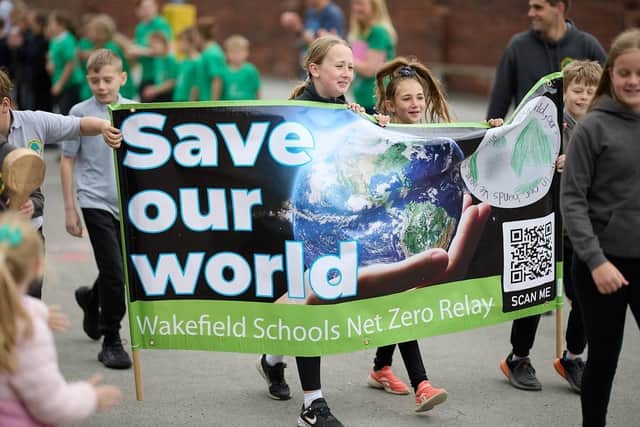 Hundreds of youngsters are expected to take part in the event to raise awareness of their campaign for carbon neutral schools.
