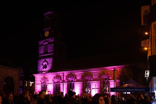Pontefract and Castleford lit up for Christmas.