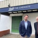 Wakefield MP Simon Lightwood and Stuart Heptinstall, councillor for Wakefield East ward, pictured outside the Boots pharmacy on Upper Warrengate. It is one of two pharmacies in the Eastmoor area earmarked for closure