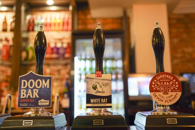 Hand pull ales including Ossett Brewery's White Rat. Picture Scott Merrylees