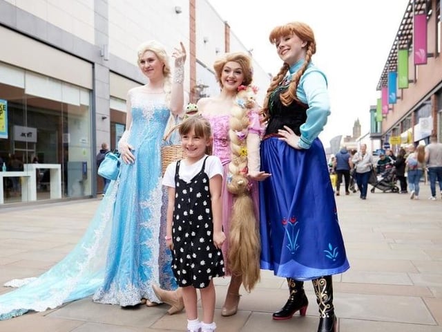 Children loved meeting the Disney princesses and characters.
