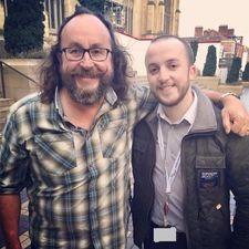 Nathan Sheffield said: "A picture with the late Dave Myers from September 2015 in front of the Wakefield Cathedral. A great memory meeting such a nice fella.