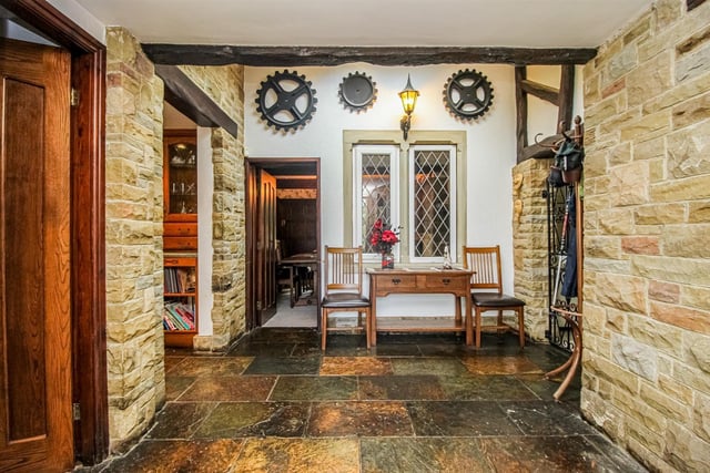 The interior of the cottage is full of warmth and character.