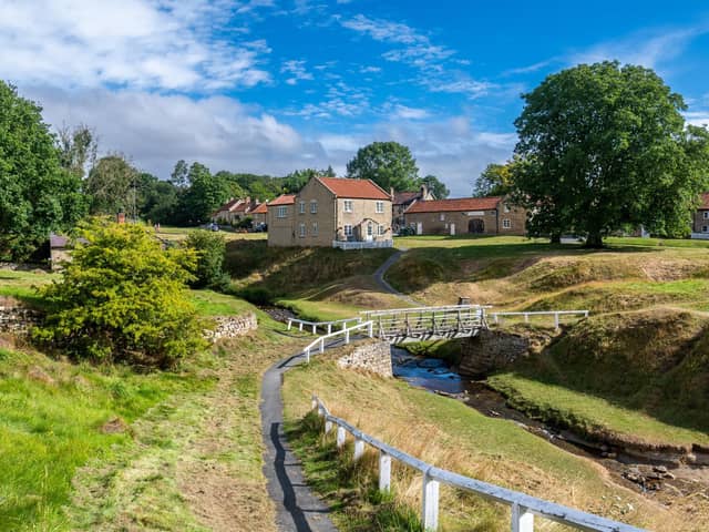 The village of Hutton le Hole in North Yorkshire