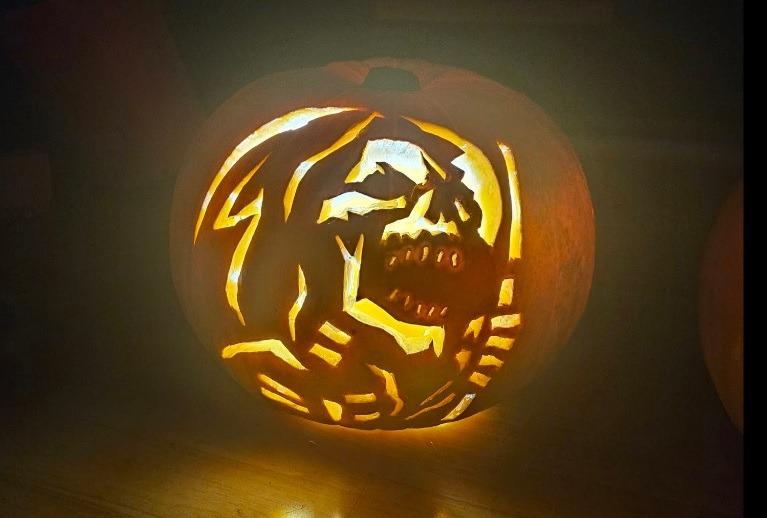 Lisa Hampshire shared her creative pumpkin
