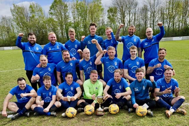AFC Royal lifted the Premiership One League Cup with a 3-1 victory over Nostell MW to win their first silverware since joining the Wakefield Sunday League.