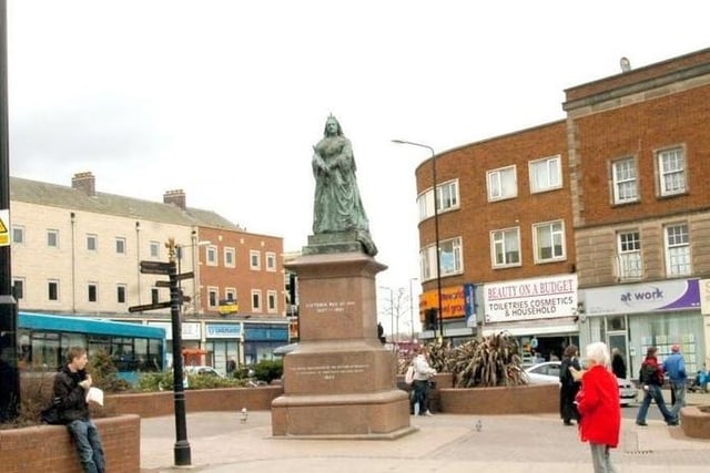 Queen Victoria's statue, which was erected in 1904, said to 'reflect civic pride.