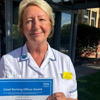 Pinderfields nurse recognised with prestigious national nursing award after 38 years