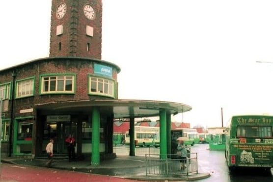 The bus station clock was the place to meet.