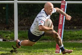 Jack Brears scored the opening try for Featherstone Lions in their play-off semi-final against Ince Rose Bridge. Picture: Jonathan Buck