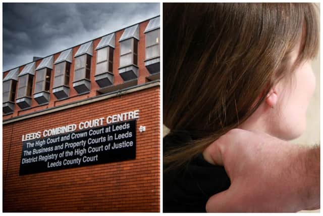 Garth attacked the woman, stamping on her abdomen, Leeds Crown Court was told.