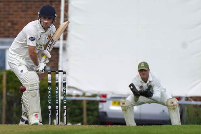 Dom Richardson hit an unbeaten 93 as Altofts clinched promotion from Division Three of the Bradford League. Photo by Scott Merrylees