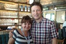 Marta Granowska met Jamie oliver when she worked for him at Gatwick Airport (Jamie's Italian).