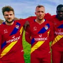 On target for Wakefield Athletic in their 4-1 win over Navigation Tavern were (from left): James Holman, Danny Young, Banta Darboe and Abubakary Touray.