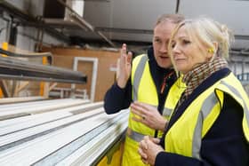 Conservatory Outlet has been praised by the Mayor of West Yorkshire, Tracy Brabin, who visited the company's base at Thornes Lane Wharf, Wakefield.