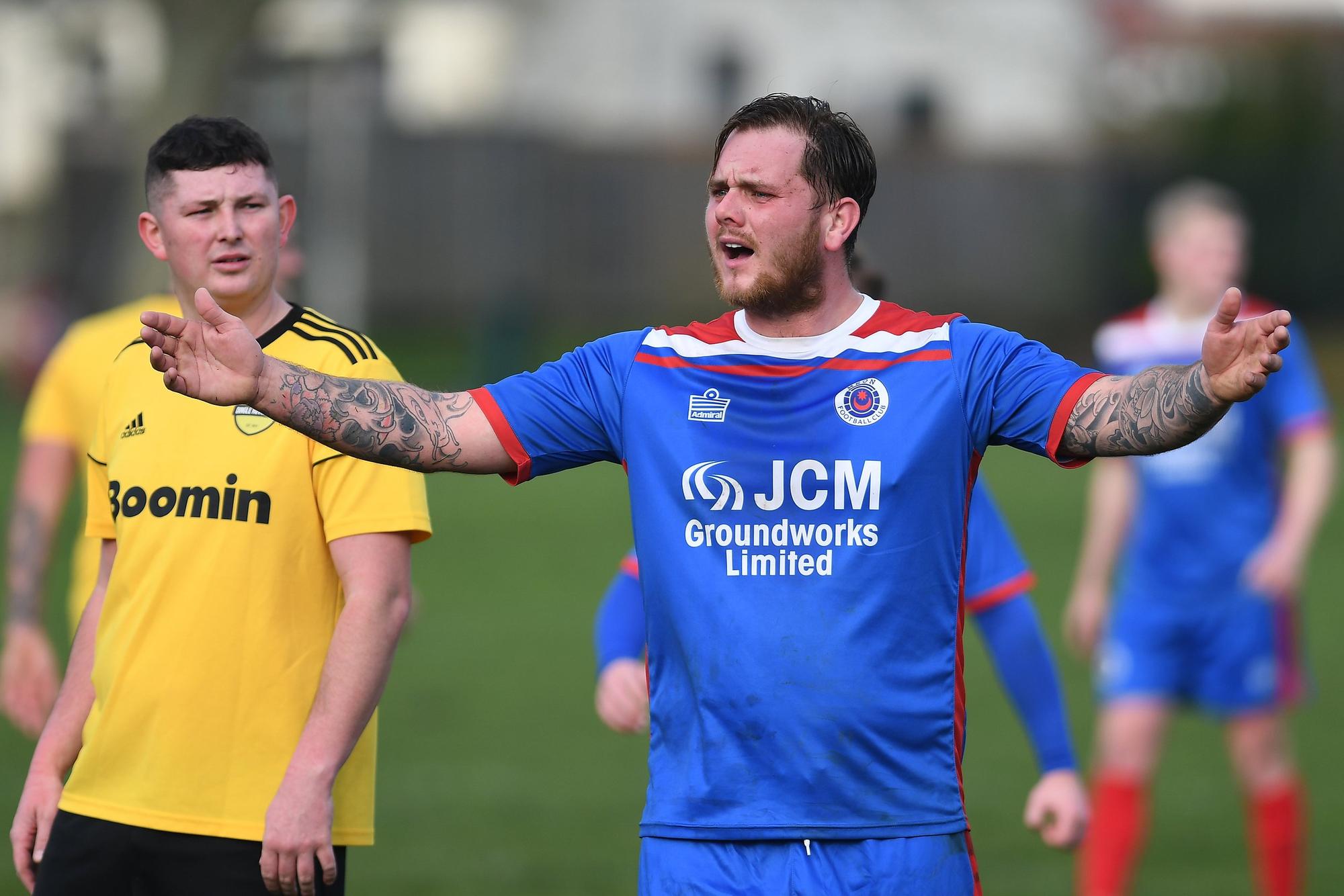 Striker Tyler Moret struck in The Meon's cup victory Picture: Neil Marshall