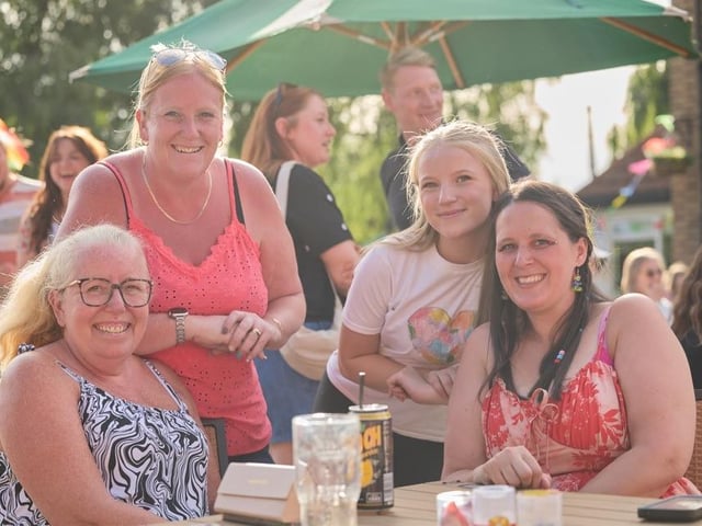 Gemma Fitzgerald, Caitlin Fitzgerald, Dawn Child and Stephanie Wilson enjoying the event.
