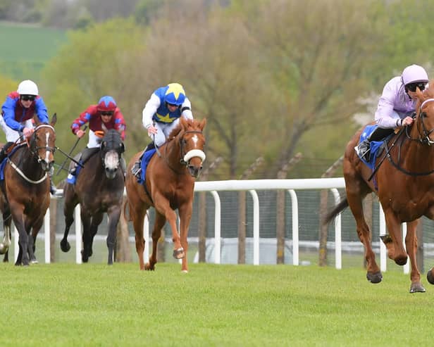 Concorde streaks clear to be an impressive winner at Pontefract. Picture: Alan Wright