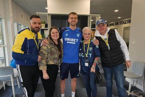 Gaynor visited Leeds players training