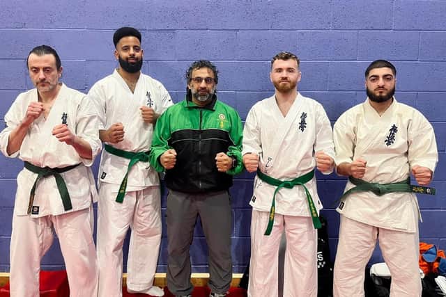 Members of West Yorkshire Kyokushin Karate who took part in the Scottish Open.