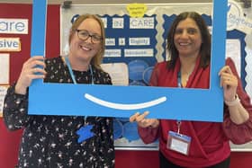 Lynsey Bashforth, solicitor at Roche Legal and Bluebird Care Wakefield and Kirklees director, Narinder Gill,.