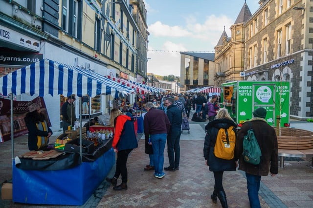 Stallholders came predominantly from the Galashiels area. Photo: Phil Wilkinson.