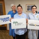 The clinical care team at Wakefield Hospice were delighted to receive a donation from the Morrisons