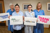 The clinical care team at Wakefield Hospice were delighted to receive a donation from the Morrisons