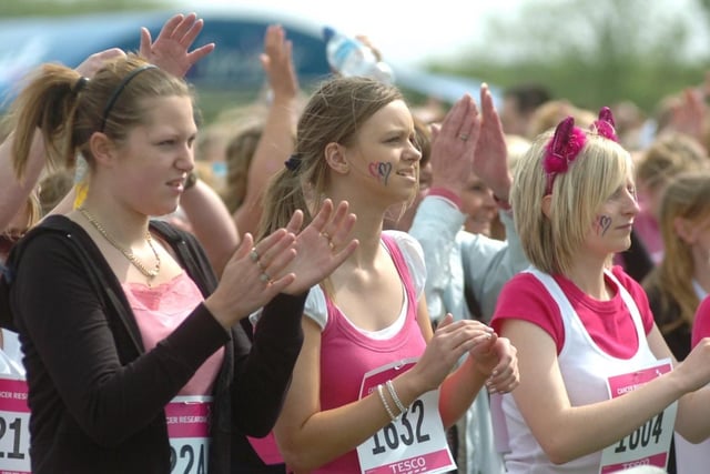 Race for Life at Pontefract racecourse in May 2008.