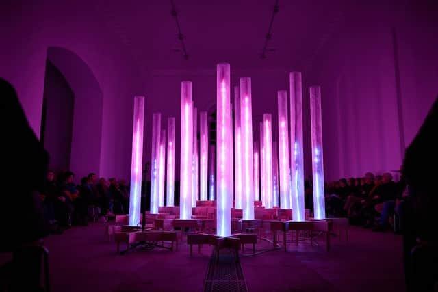 YSP has launched a new interactive light and sound artwork to brighten up winter. The Light Organ has been installed in YSP’s chapel and is open at the park in West Bretton until Sunday, January 21, 2024.