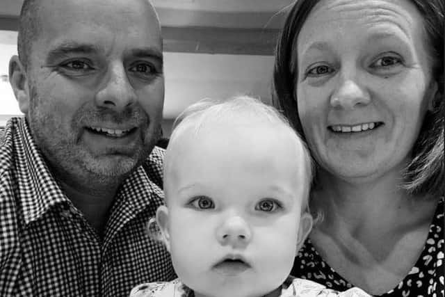 The tot, who lives in Wakefield with her parents Sarah and Simon, has been raising funds for a charity close to the family’s heart – Yorkshire’s Brain Tumour Charity.