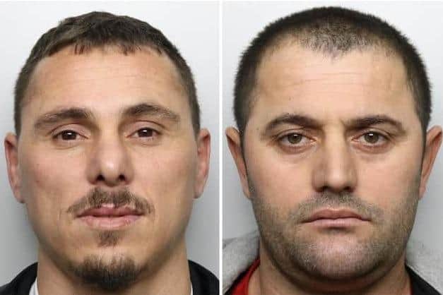 Mrozi (left) and Gjoka were jailed for the £1 million cannabis farm.