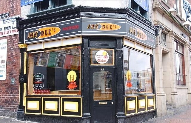 Jay Dees Fast Food (formally Funky Chicken) Westgate Wakefield, pictured in 2004.