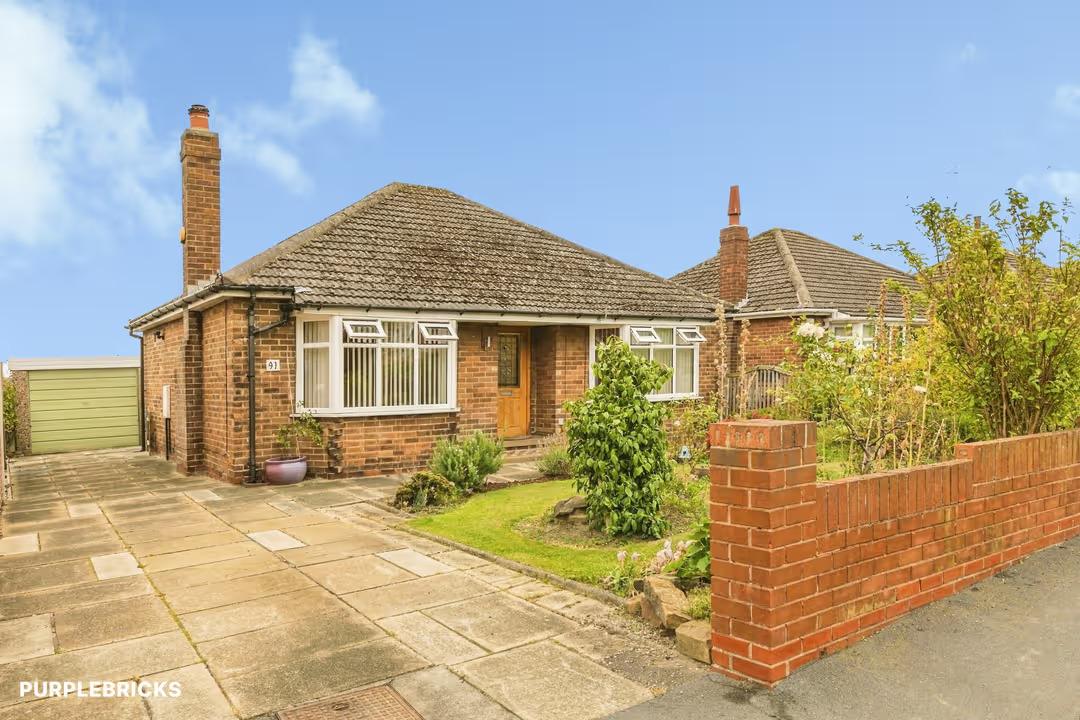 This charming bungalow, on Upper Lane, is currently available for £275,000 through estate agents Purplebricks .