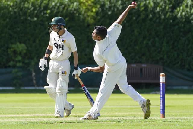 Jawad Akhtar took three wickets against Elsecar. Photo by Scott Merrylees