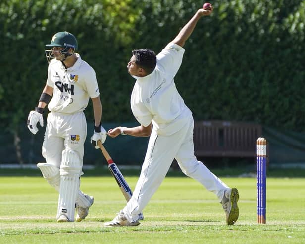 Jawad Akhtar took three wickets against Elsecar. Photo by Scott Merrylees