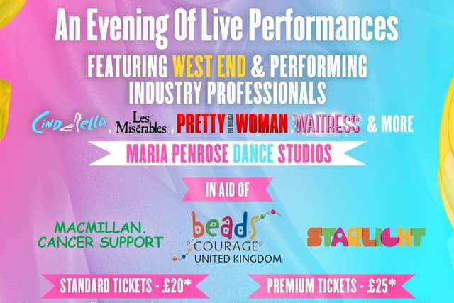 The Life with the Ribbon charity gala will take place at Wakefield's Unity Hall in April. The event will include performances from West End and industry professionals including performers from Pretty Woman, Waitress, Cinderella and Les Miserables.