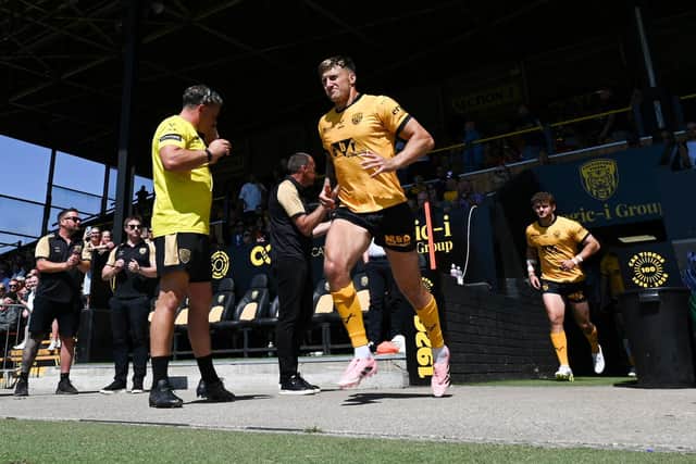 Alex Mellor leads Castleford Tigers out for their big derby game with Leeds Rhinos at the OneBore Stadium. Picture by Matthew Merrick/SWpix.com